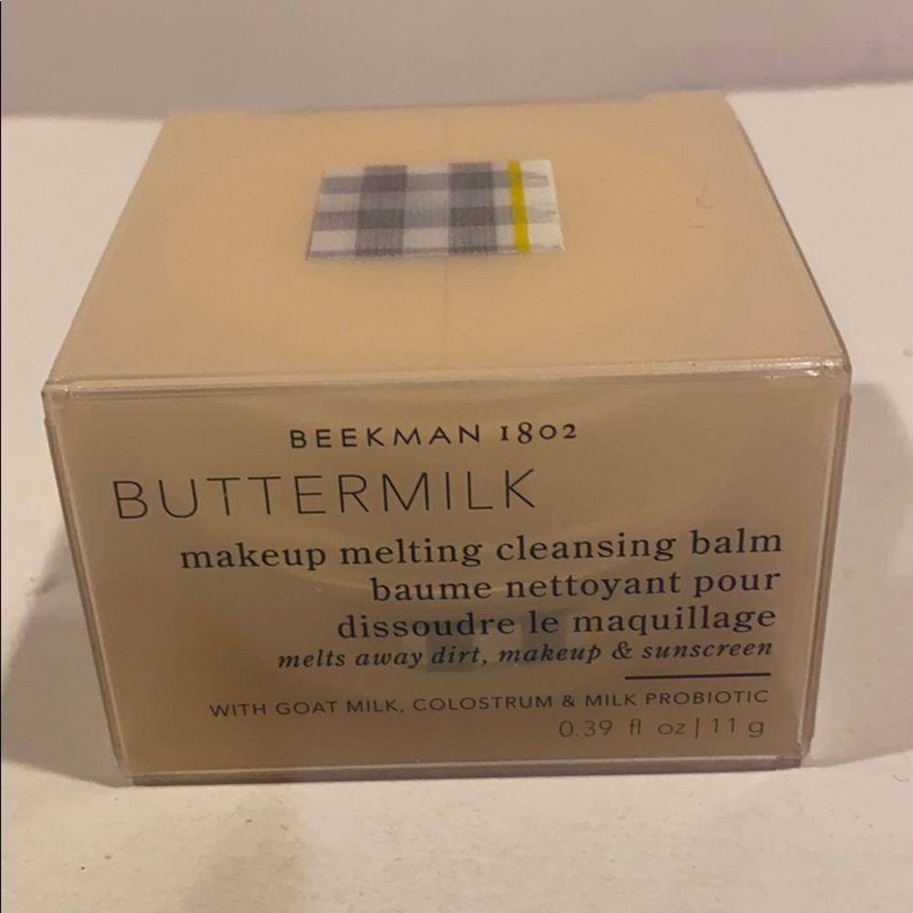 BEEKMAN 1802 Buttermilk Melting Cleansing Balm Travel Sz 0.38oz CLEAN BEAUTY NIB